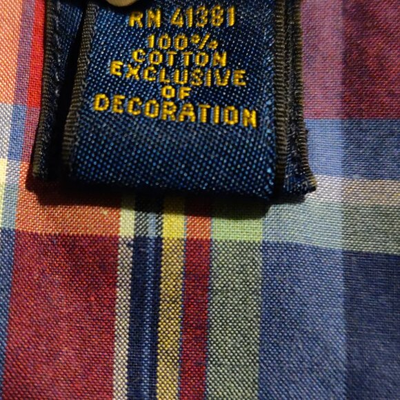 Ralph Lauren Blue & Red Plaid Long Sleeve Button Down Shirt Men's SIZE 3… - Picture 5 of 6